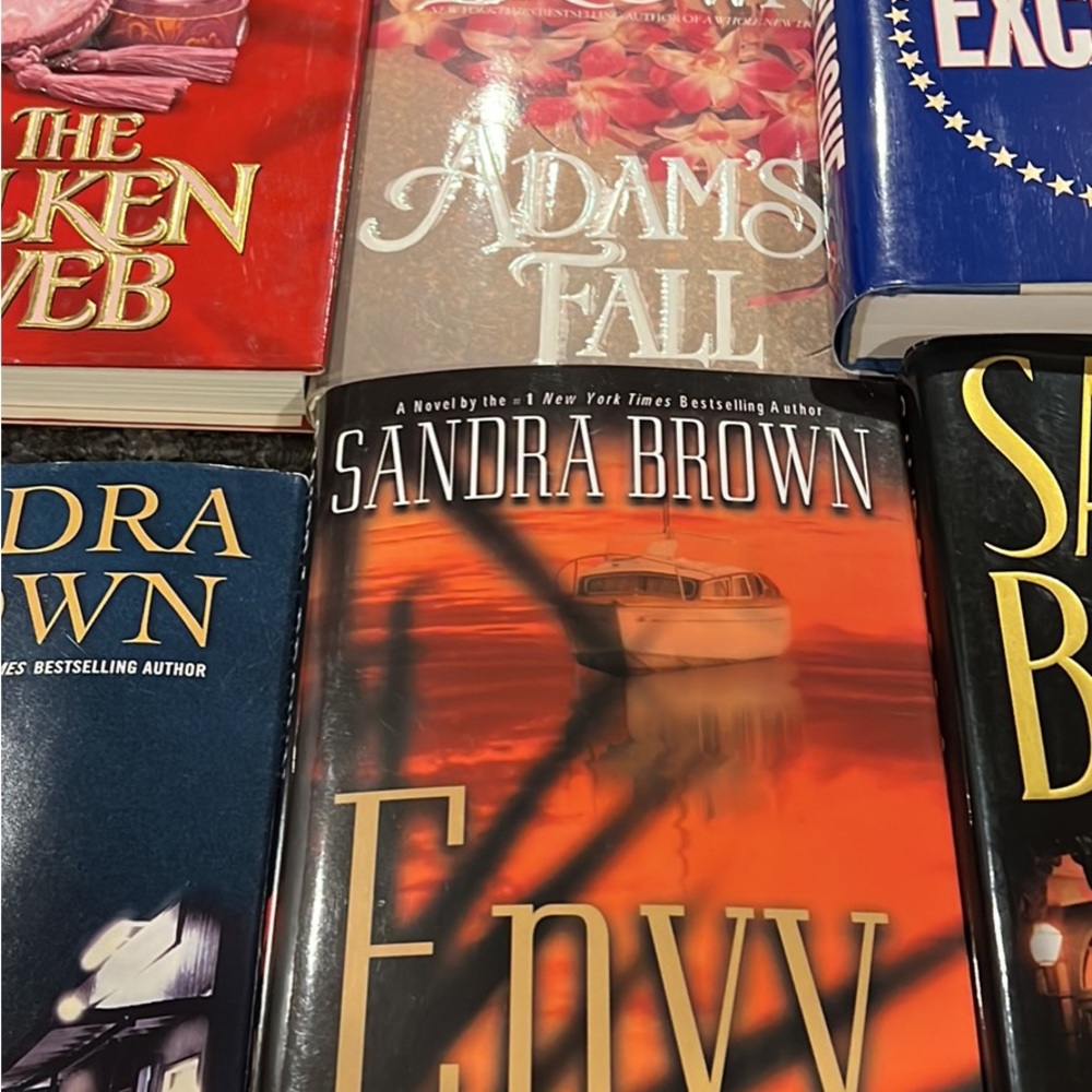 Collection of Sandra Brown novels like new condition